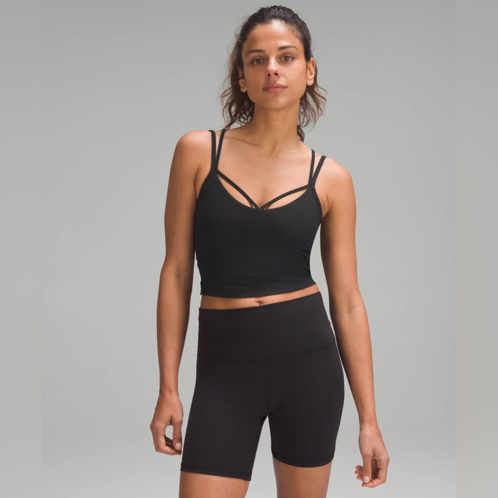 Lululemon Align Strappy Ribbed Tank Top in Black